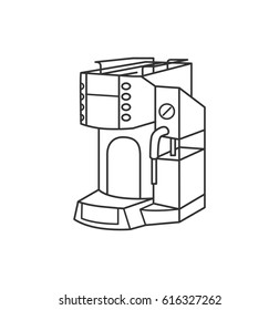 Coffee machine illustration 
