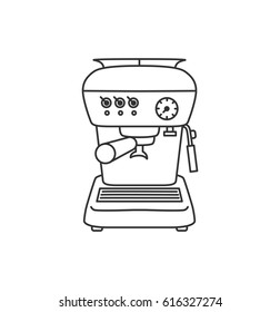 Coffee machine illustration 
