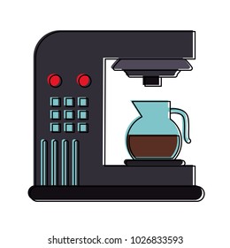 Coffee machine isolated