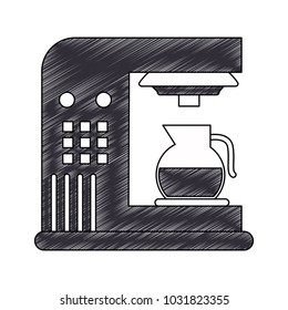 Coffee machine isolated