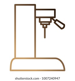 coffee machine isolated icon