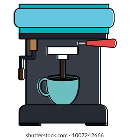 coffee machine isolated icon