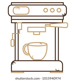 coffee machine isolated icon