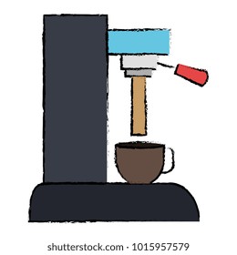 coffee machine isolated icon