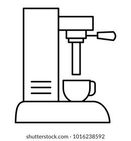 coffee machine isolated icon