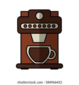 coffee machine isolated icon