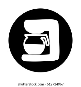 coffee machine isolated icon