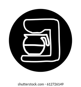 coffee machine isolated icon