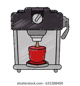 coffee machine isolated icon