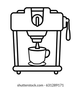 coffee machine isolated icon