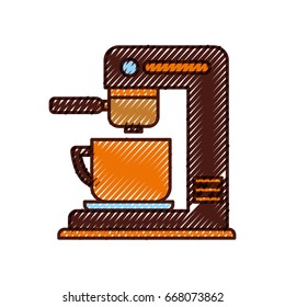 coffee machine isolated icon