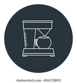 coffee machine isolated icon
