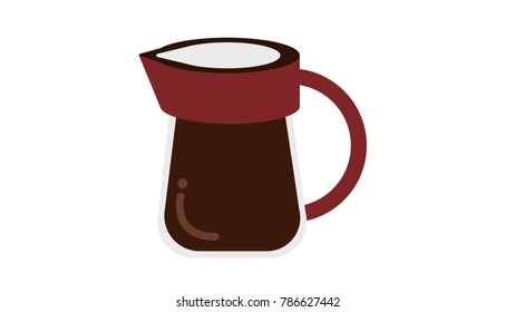 Coffee machine isolated vector illustration