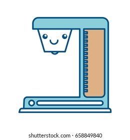 coffee machine kawaii character