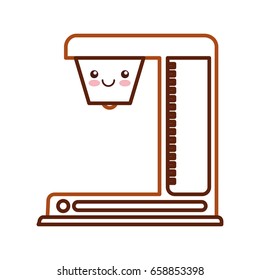 coffee machine kawaii character