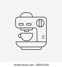 coffee machine line icon