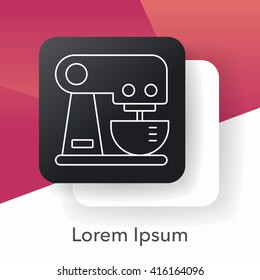 coffee machine line icon
