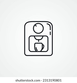 coffee machine line icon. espresso machine line icon.