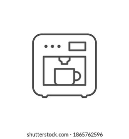 Coffee machine line outline icon