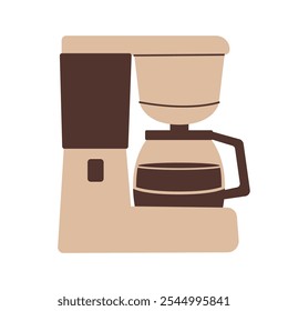 Coffee machine. Coffee lover item. Simple flat clipart