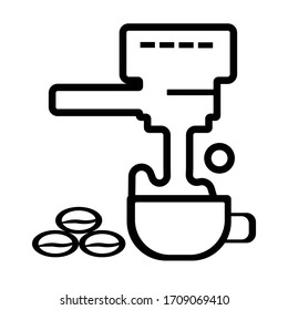 Coffee Machine or Coffee Maker with cup icon