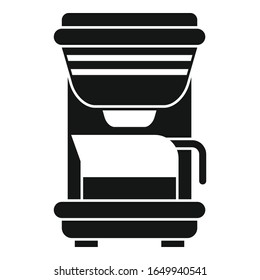 Coffee machine maker icon. Simple illustration of coffee machine maker vector icon for web design isolated on white background