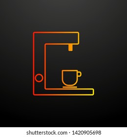 coffee machine nolan icon. Elements of kitchen set. Simple icon for websites, web design, mobile app, info graphics