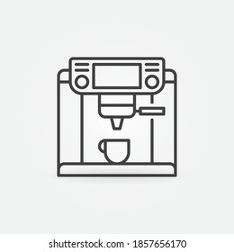 Coffee Machine outline vector concept icon or design element