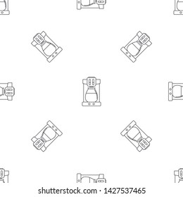 Coffee machine pattern seamless vector repeat geometric for any web design