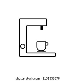 coffee machine simple line icon