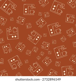 Coffee machine stunning element trendy design vector Illustration colorful background.eps