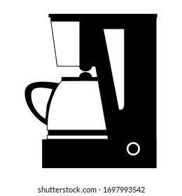 Coffee machine thin line icon. Easy editable stroke outline. Line pictogram, infographics and web element picture.