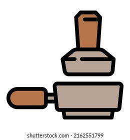 Coffee machine tool icon outline vector. Drink espresso. Cold work