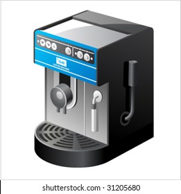 coffee machine. vector