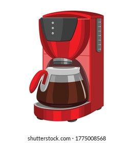 Classic metal coffee maker Royalty Free Vector Image