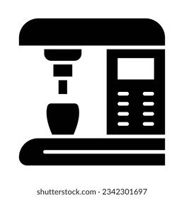Coffee Machine Vector Glyph Icon For Personal And Commercial Use.
