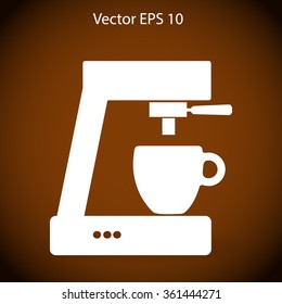 coffee machine vector icon