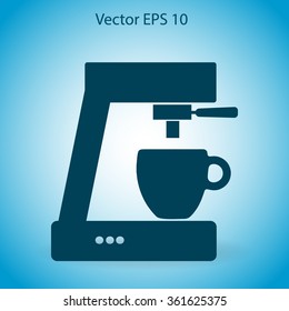 coffee machine vector icon