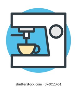 Coffee Machine Vector Icon