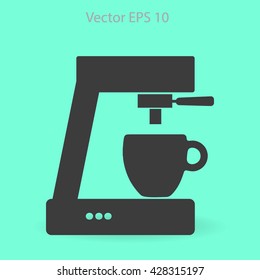 coffee machine vector icon