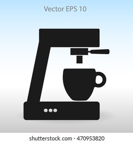 coffee machine vector icon