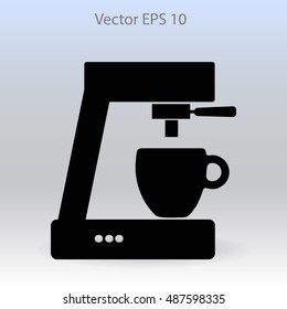 coffee machine vector icon