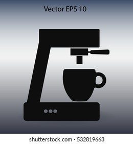 coffee machine vector icon