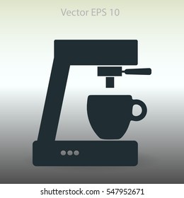 coffee machine vector icon