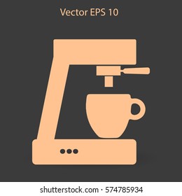 coffee machine vector icon