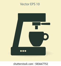 coffee machine vector icon