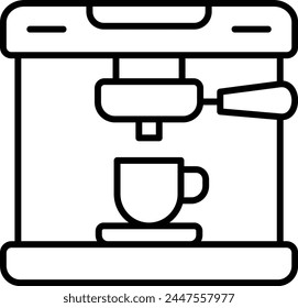 Coffee Machine vector icon. Can be used for printing, mobile and web applications.