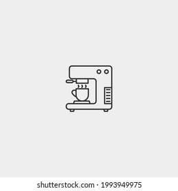 Coffee machine vector icon illustration sign