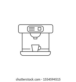 coffee machine vector icon illustrator
