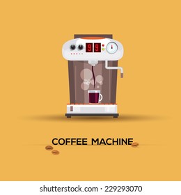 coffee machine - vector illustration